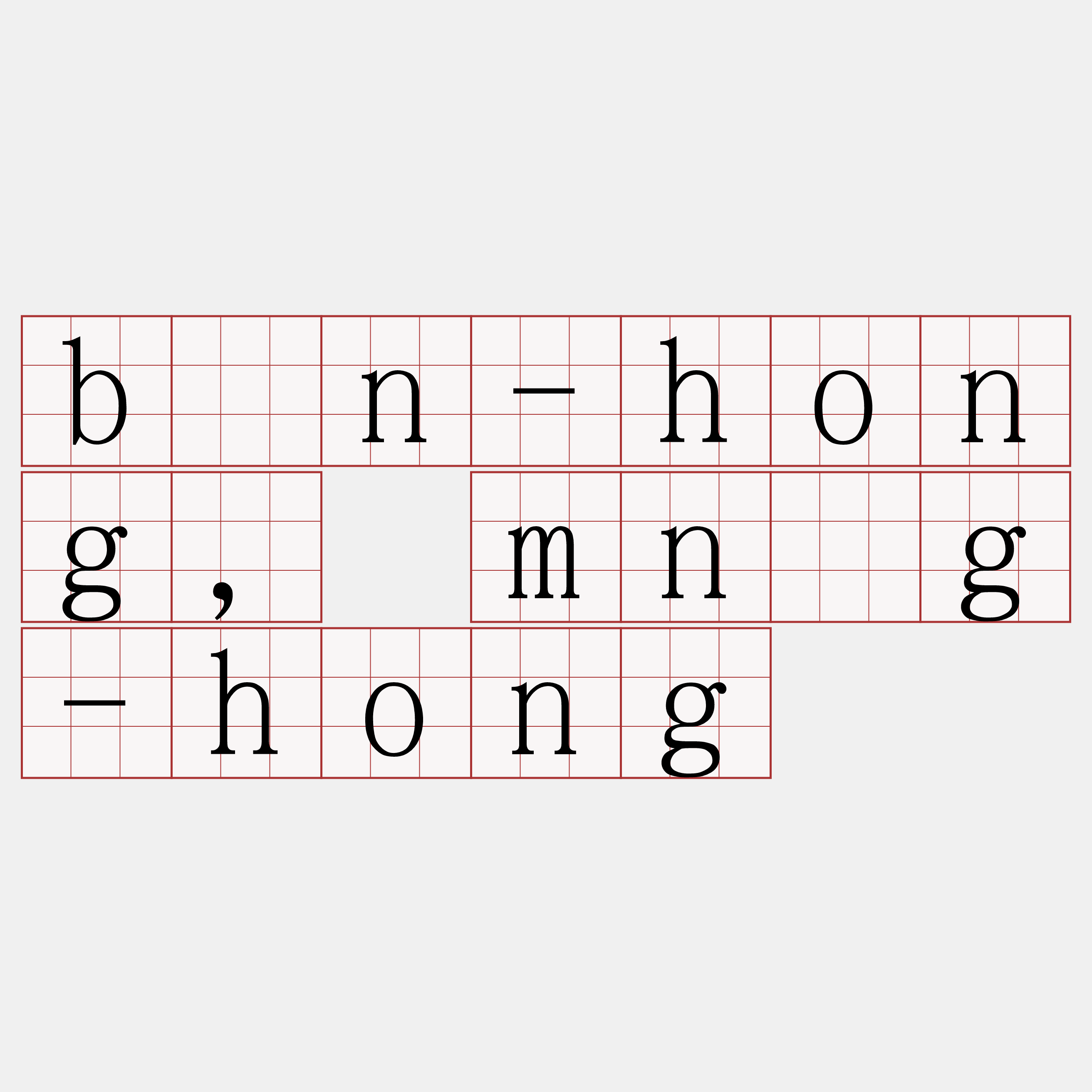 bûn-hong, mn̂g-hong